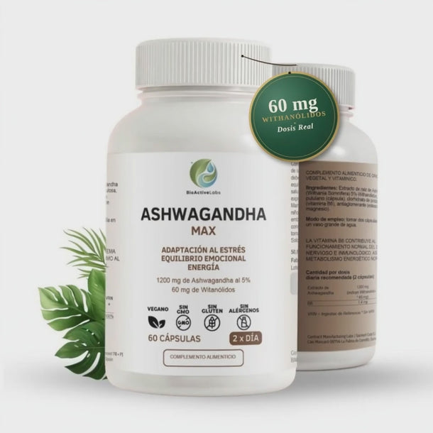 Ashwagandha MAX 1200 mg - vídeo 30s