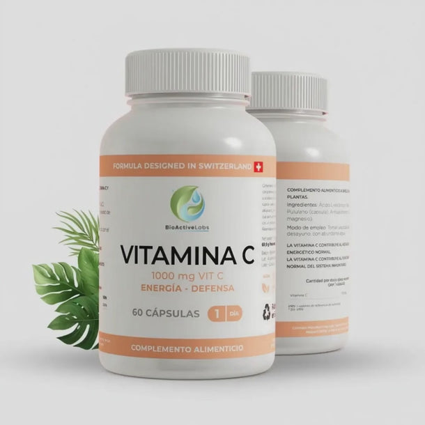Vitamina C 1000 mg de Alta Potencia para Inmunidad, Energía y Colágeno - 60 capsulas - vídeo